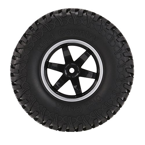 Goolsky 4Pcs AUSTAR AX-3020C 1.9 Inch 103mm 1/10 Scale Tires with Wheel Rim for 1/10 D90 SCX10 CC01 RC Rock Crawler