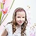 Mudder 34 Pieces 10 mm Baby Girl Satin Headbands Ribbon Covered 36 cm Perimeter Hair Accessories, Multicolor (Multicolor)