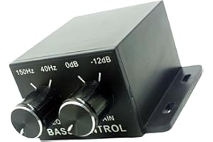 weidrtily Auto Power for Amplifier Practical Output Interface Adjustable Bass Subwoofer Universal Crossover Controller for