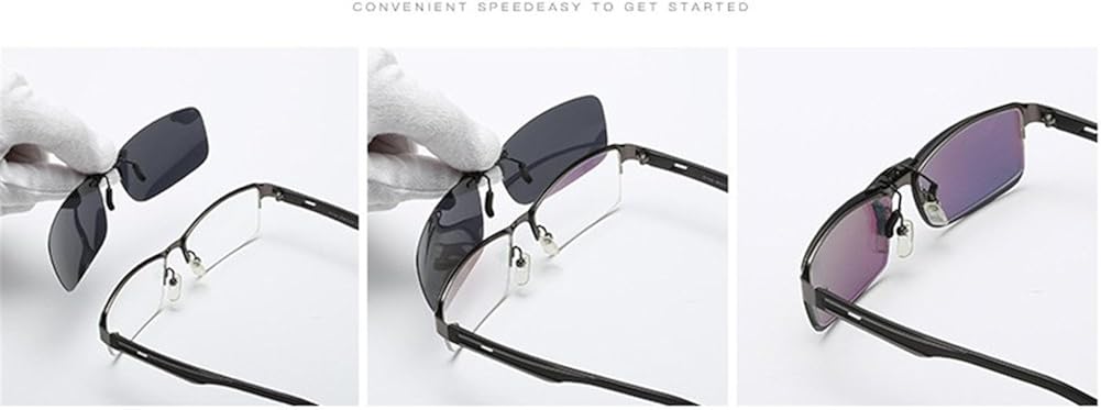 Polarized Clip on Sunglasse Classic Sunglasses for Eyeglasses/Anti-glare/UV Protection-for Glasses Outdoor/Driving/Fishing - Image 5