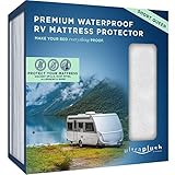 UltraPlush Premium Waterproof Mattress Protector, Luxurious, Soft & Comfortable, Protects Against Dust Mites and Allergens, Motorhome, Camper and Travel Trailer Mattresses (RV Short Queen 60" x 75")