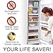 OUGAR8 Refrigerator Door Handle Covers Handmade Decor Protector for Ovens, Dishwashers.Keep Your Kitchen Appliance Clean from Smudges,Food Stains(Rhombus Gray,19.7