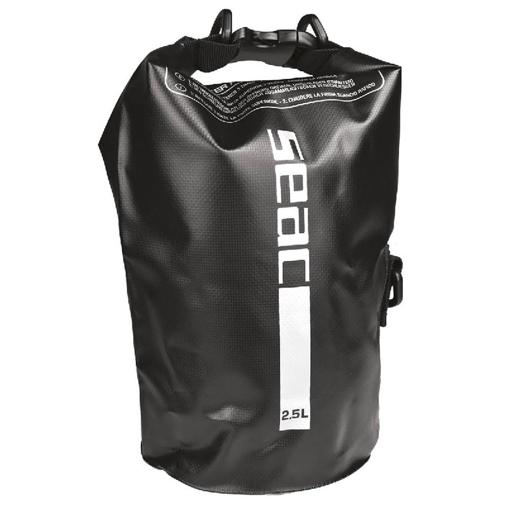 SEAC Dry Bag for Diving, Fishing, Boating and Outdoor Activities, 2,5 lt, black — image 1