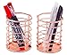 PAG Pencil Holder for Desk, 2 Pack Desktop Pen Cup, Office Supplies Rose Gold Desk Organizers and Accessories Organization, Makeup Brush Holder, Copper