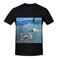 Elton John Blue Moves Electronica Mens Crew Neck Big Tall Shirts Black