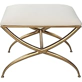 Uttermost Crossing - Small Bench-20 Inches Tall and 23.5 Inches Wide