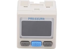 GOWENIC Air Pressure Regulator Valve, Digital Pressure Switch, DC 12-24V 0 to -101kPa Pneumatic Vacuum Digital Controller Swtich, RC 1/8in Thread