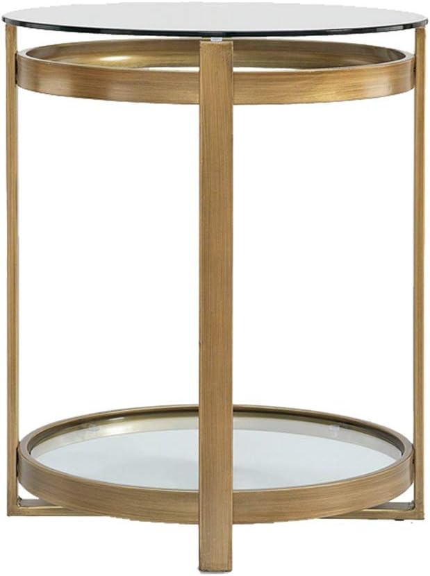 Desk Xiaolin Living Room Sofa Side Table Corner Table Glass Iron Art Coffee Table Small Round Table Coffee Table Computer Amazon Co Uk Kitchen Home