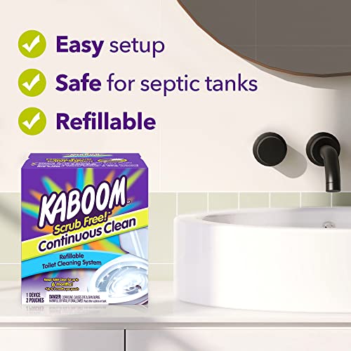 Kaboom Scrub Free! Toilet Bowl Cleaner System with 2 Refills Pricepulse