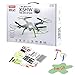 JMAZ Syma X5HW FPV RC Quadcopter Drone HD WiFi FPV Camera Take Picture Record Video Hover Function White Flying Toy