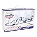 Fun-Here Race Cars Track Set Toy City Highway Living Flexible Slot Car Mega Tracks Length 12 feet Musical Bridge Boys Girls Gift