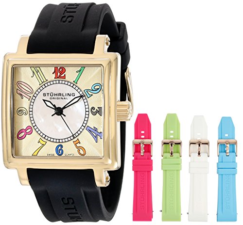 Stuhrling Original Women's 149L3.123631 Vogue Ozzie Dream Gold-Tone Watch with Interchangeable Straps
