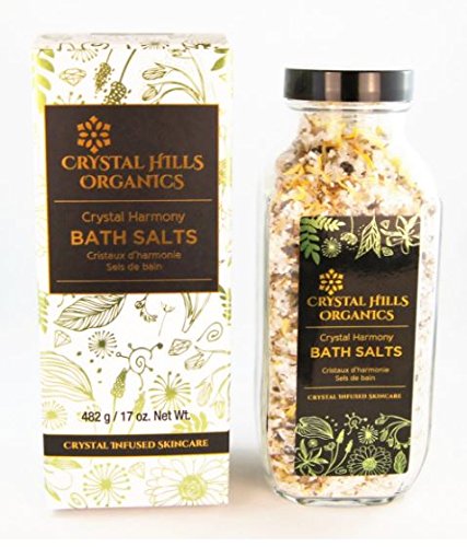 Crystal Hills Organics Bath Salts - Crystal Harmony - Green Quartz - 17 Ounce