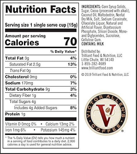 Victor Allen Coffee, Milk Chocolate Hot 