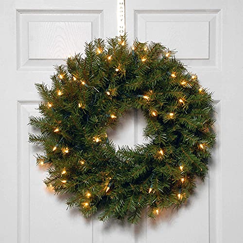 National Tree Company PreLit Artificial Christmas Wreath, Green