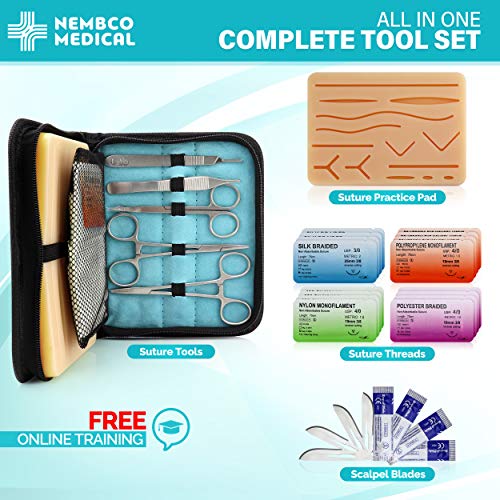 Suture Practice Kit for Medical Students Suture Kit Includes Tool Kit