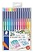STAEDTLER 26 Triplus Fineliner Fiber Tip Color Pens for Adults Johanna Basford Edition, 26 colours