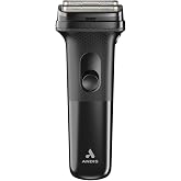 Andis 17480 Inform Lithium-Ion Electric Foil Shaver, Sensitive Skin, Black | Ultra-thin titanium foils, 3-hr cordless runtime, 10,000 SPM turbocharged electric foil shaver motor