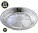 25 PACK - Prime Pie Pans. Pie Tins. Ideal for Tasteful Cakes and Pies. Sturdy Aluminum Foil Pans. Disposable Tin Plates for Tart/Pie – SIZE 9’’