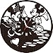 Handmade Wooden Wall Clock Mickey and Minnie Mouse Gifts for Kids Boys Girls Fans | Nursery Home Decor | Birthday Party Decorations | Baby Room | Valentines Day