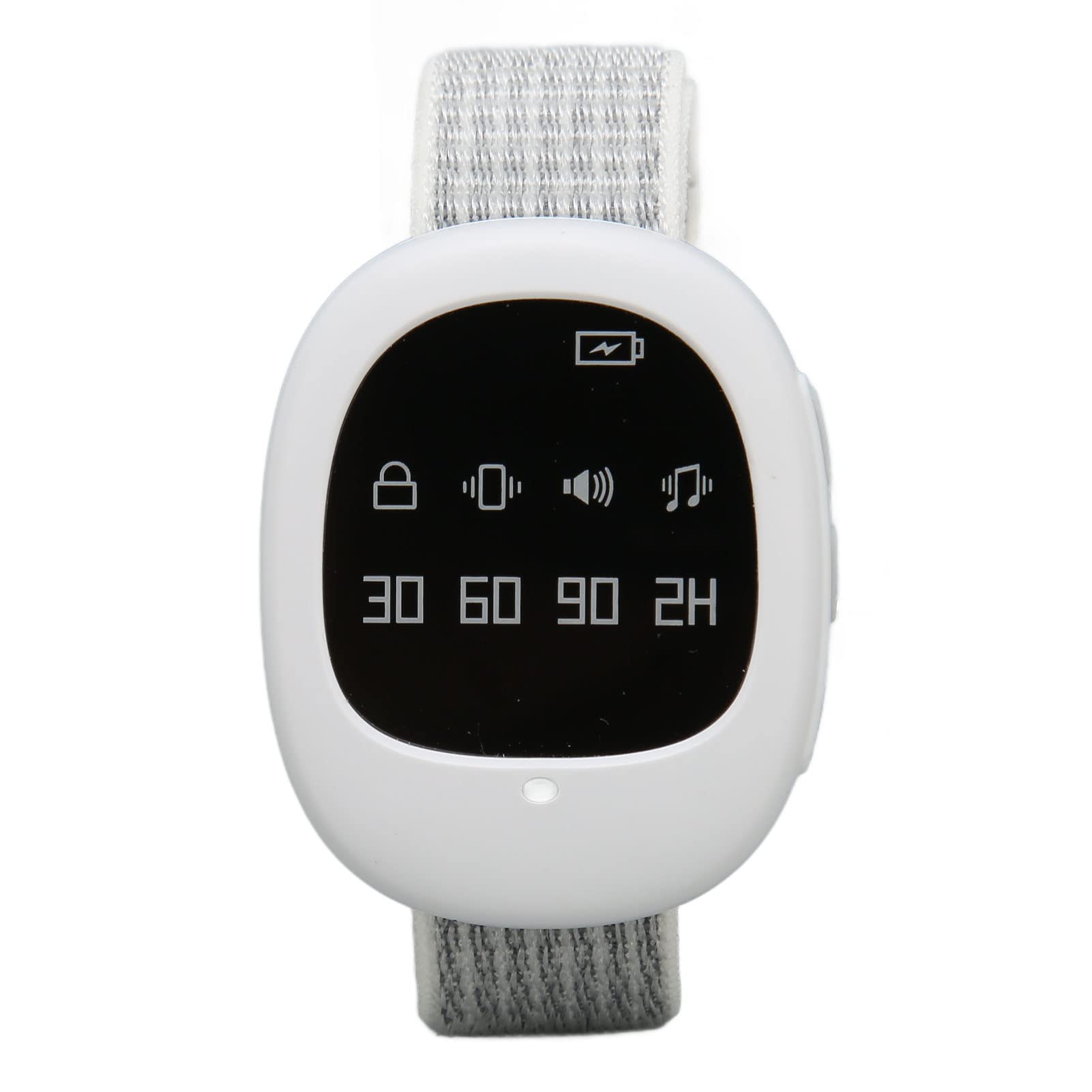 Fockety Bedwetting Alarm, 2 in 1 Wireless Bedwetting Alarm and Potty Watch, USB Rechargeable Potty Training Watch Bed Wetting Alarm with 4 Timing, Music and Vibration for Elderly and Kids