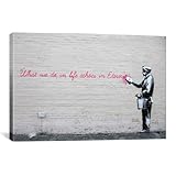 iCanvasART What We Do in Life Echoes in Eternity By Banksy Canvas Print #BNK16 - 18