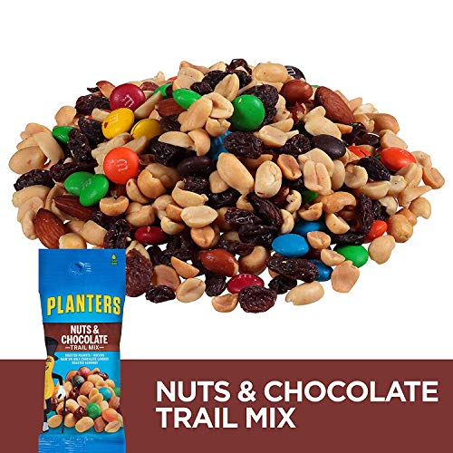 PLANTERS Nut and Chocolate Trail Mix, 2 oz. Single Serve Bags (Pack of