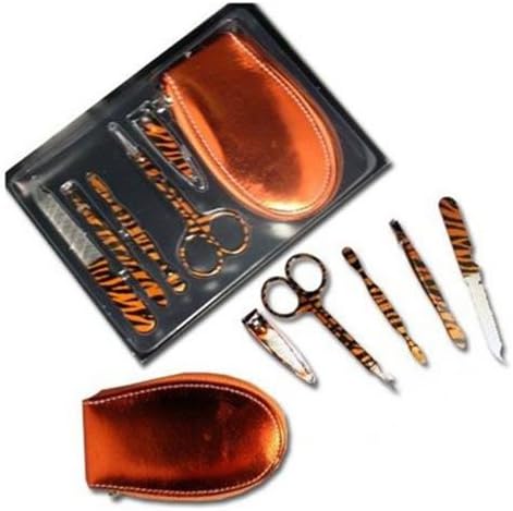 Travel Maxx 6-Piece Executive Beard &amp; Hair Trimming Groomer Kit, Orange