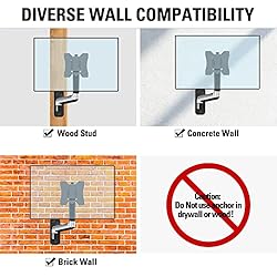 MOUNTUP Monitor Wall Mount, Fully Adjustable