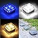 Kendal Sloar Brick Lights Frosted Glass Garden Landscape Path Light Set of 4,Cool White 3.94