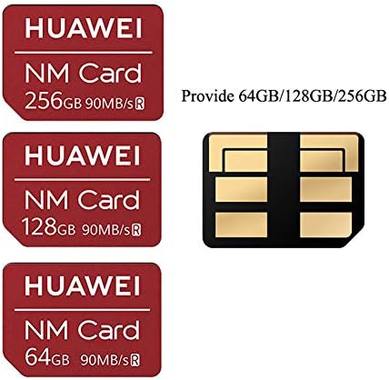 JIAX NM Card 90MB/S 64GB/128GB/256GB Mirco SD Nano Memory Card Compact Flash Card, Apply to Mate20 Pro Mate20 X P30, with USB3.1 Gen 1 Memory Card Reader