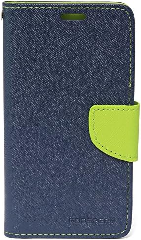 Xiaomi Redmi 3S Prime MERCURY Canvas [Denim Material] Drop Protection [ID Card | Cash Slot] Flip Stand Cover &amp; TPU Casing (BLUE GREEN)