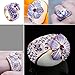 Yoursfs Rhinestone Clip On Earrings For Women White Gold Multi Color Round Sparkle Austrian Crystal Earrings Non Pierced