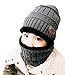 Lovful Unisex Fashion Winter Thick Warm Knitted Hat and Circle Scarf 2 Pieces