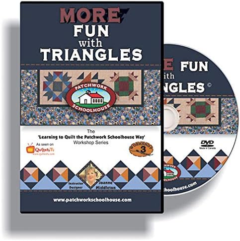 Quilting: Patchwork Schoolhouse teaches More Fun with Triangles on DVD, Lesson 3 of 7