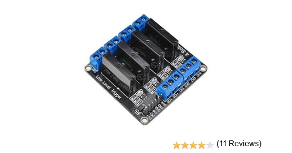 Lysignal 5V Módulo de relé de estado sólido de 4 canales con ...