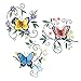 Trio of Butterflies Greenery Wall Art