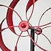 Bits and Pieces - Flower Wind Spinner - Magnificent 65 Inch Weather Resistant Metal - Beautiful Outdoor Lawn and Garden Décor