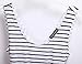 OMEYA.WANSHIDA. Women's Open Back Sleevless Slim Black White Striped Casual Cute Mini Dress