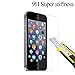 iPhone 5s Screen Protector Tempered Glass,Ultra Slim Thin Clear Bubble Free Anti-Scratch Anti-Fingerprint Oil Resistance 9H Hardness Curved Film for iPhone 5 5s