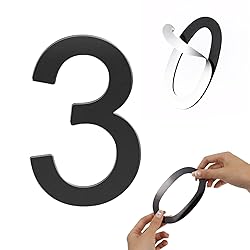 Self-adhesive 5 Inch House Numbers Acrylic House