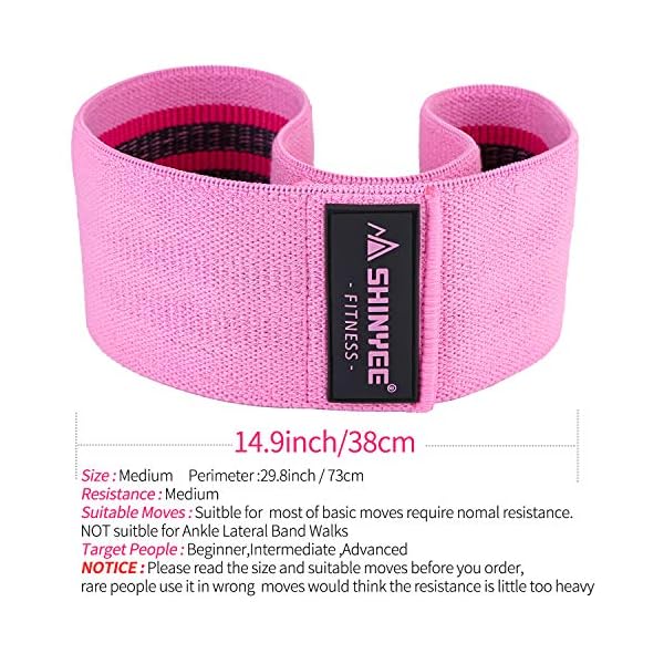 Shinyee-Booty-Hip-Bands-High-Resistance-Band-Workout-Exercise-Glute-Band-WomenFitness-Gym-Loop-Circle-Legs-ButtNon-Slip-Fabric-Heavy-Duty-Training-Band-Hip-Up Shinyee Booty Hip Bands High Resistance Band Workout Exercise Glute Band Women,Fitness Gym Loop Circle Legs Butt,Non…