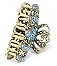 Vintage Blue color Swarovski Crystal Butterfly Hair Claw Clip 89