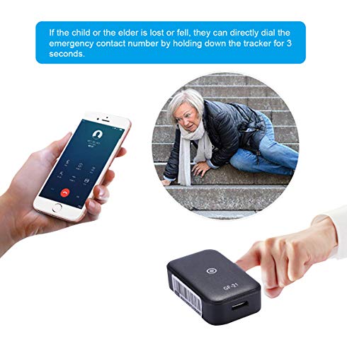 GPS Tracker Mini Portable SOS GPS Location Tracker Real Time Anti-Theft Spy Tracking 2G GSM Finder for Vehicles Kids Dogs Cats Keys Motorcycles Pets Car (Sim Card Not Included)