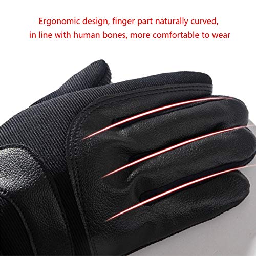 FUFU Fäustlinge Radfahrenhandschuhe, Winterlaufwerkscreenhandschuhe, Mountainbike Motorrad Angelhandschuhe (Color : Gray… – Bild 7