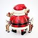 Enesco Jim Shore Santa Hugging Rudolph & Clarice Figurine, 4.9