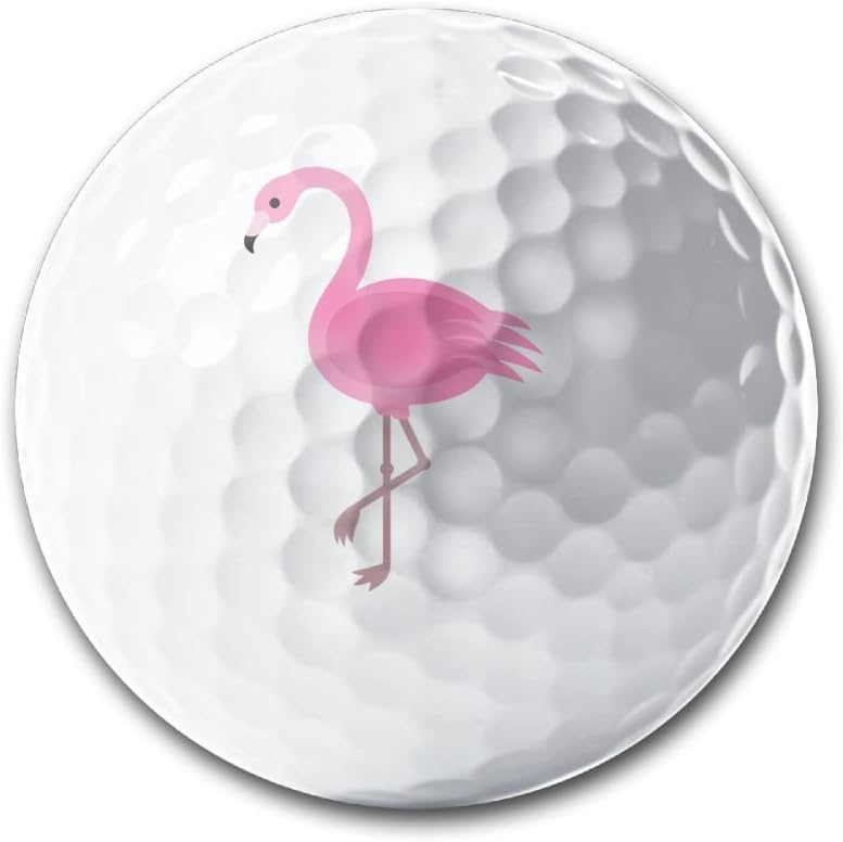 Pink Flamingo Sporting Practice Golf Balls Distance Golf Balls In Diameter 42.7MM