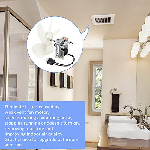 Bathroom Vent Fan Motor and Blower Wheel Replacement S1200A000 Electric