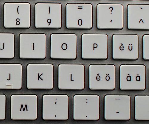 APPLE NS SWISS NON-TRANSPARENT KEYBOARD DECALS BLACK OR WHITE BACKGROUND FOR DESKTOP, LAPTOP AND NOTEBOOK (White Background)