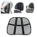 Cool Vent Cushion Mesh Back Lumbar Support New Car Office Chair Truck Seat Black